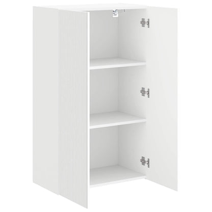 vidaXL TV Wall Cabinet 59.5 x 31 x 100 cm White Engineered Wood