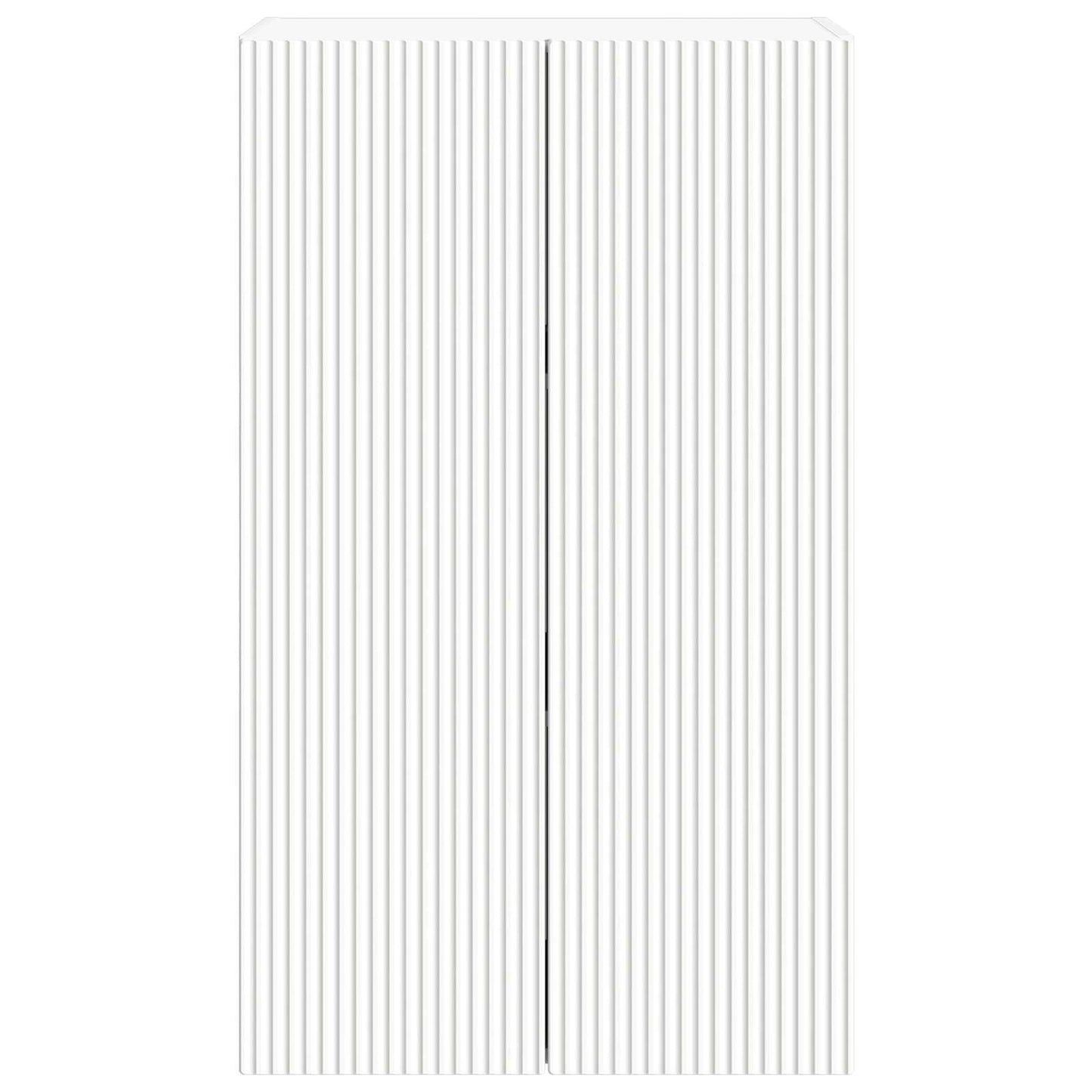 vidaXL TV Wall Cabinet 59.5 x 31 x 100 cm White Engineered Wood