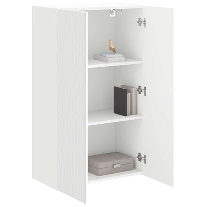 vidaXL TV Wall Cabinet 59.5 x 31 x 100 cm White Engineered Wood