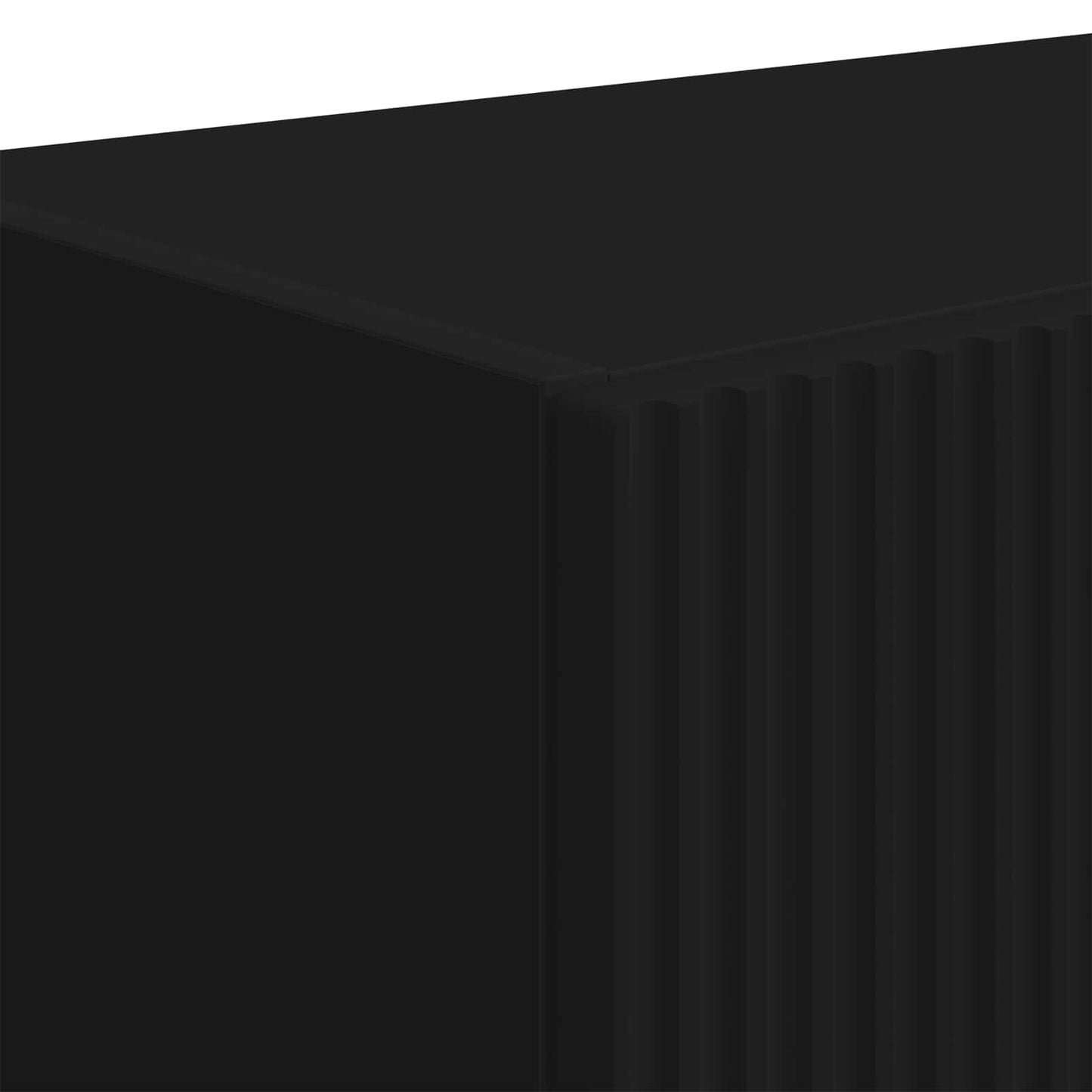 vidaXL TV Wall Cabinet 59.5 x 31 x 100 cm Black Engineered Wood