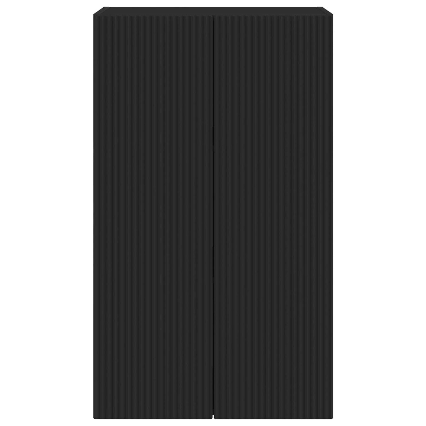 vidaXL TV Wall Cabinet 59.5 x 31 x 100 cm Black Engineered Wood