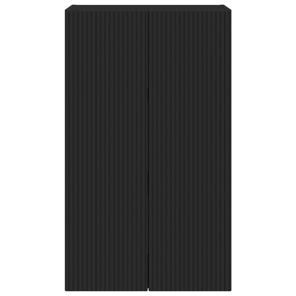 vidaXL TV Wall Cabinet 59.5 x 31 x 100 cm Black Engineered Wood
