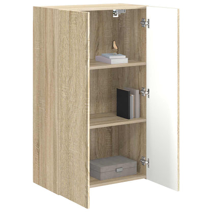 vidaXL TV Wall Cabinet Sonoma Oak 59.5 x 31 x 100 cm Engineered Wood