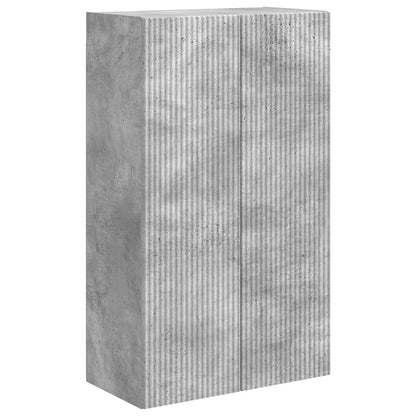 vidaXL TV Wall Cabinet Wall-mounted Concrete Grey 59.5 x 31 x 100 cm