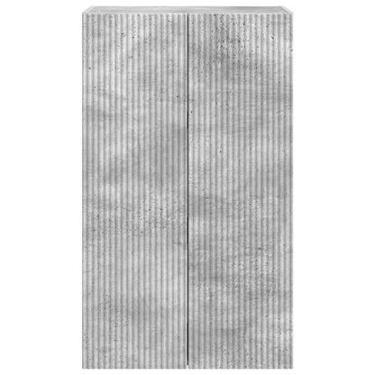 vidaXL TV Wall Cabinet Wall-mounted Concrete Grey 59.5 x 31 x 100 cm