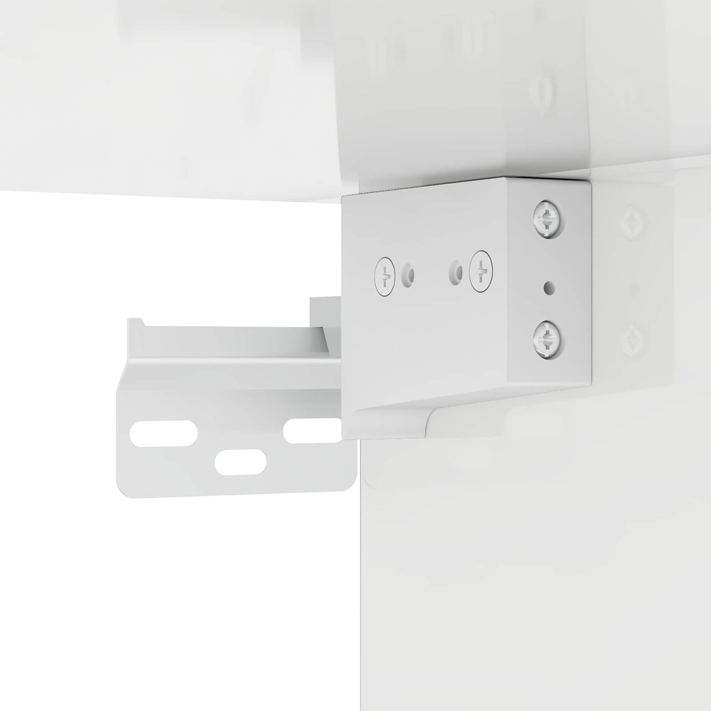 vidaXL TV Wall Cabinet 59.5 x 31 x 100 cm High Gloss White