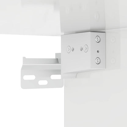 vidaXL TV Wall Cabinet 59.5 x 31 x 100 cm High Gloss White