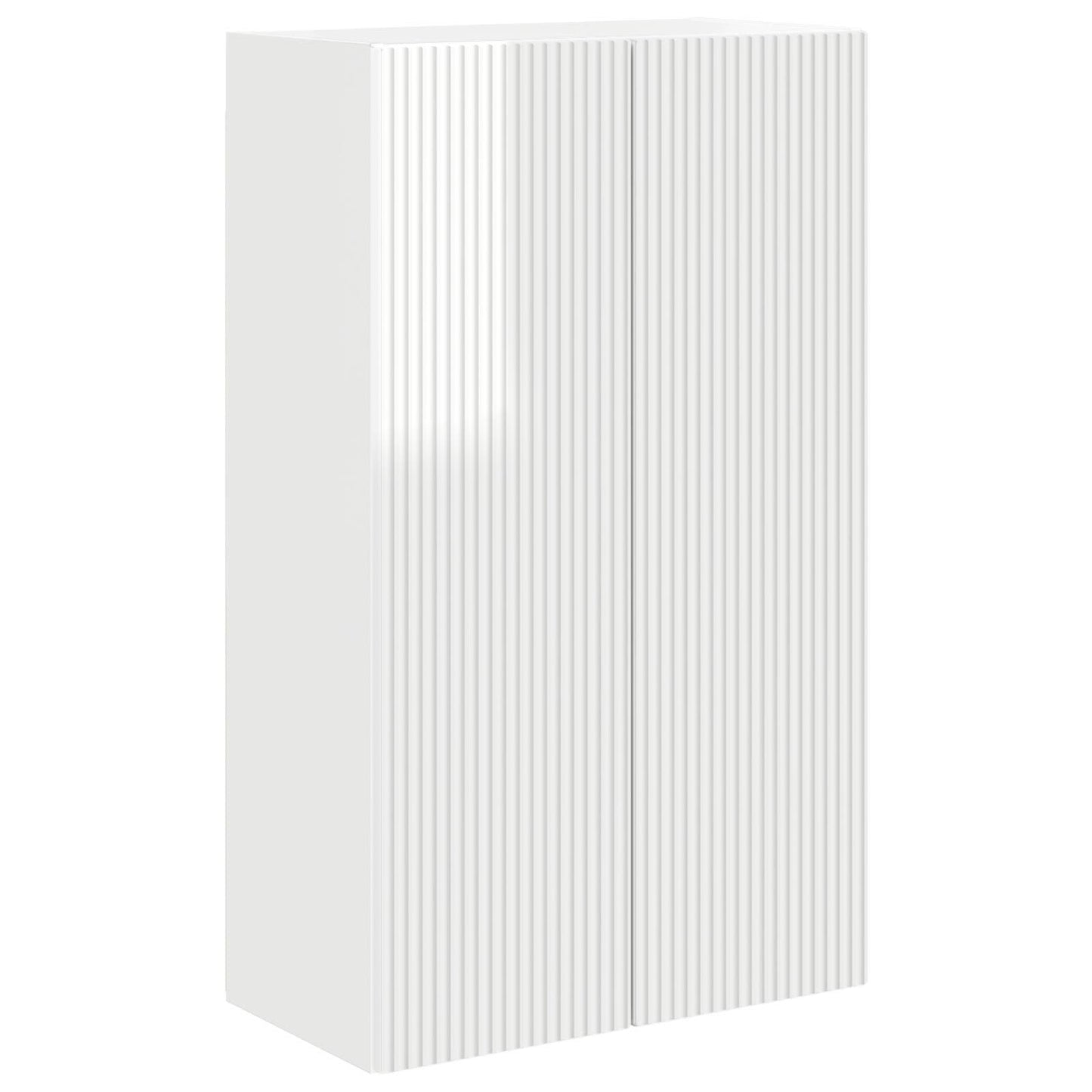 vidaXL TV Wall Cabinet 59.5 x 31 x 100 cm High Gloss White