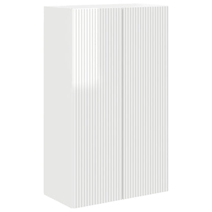 vidaXL TV Wall Cabinet 59.5 x 31 x 100 cm High Gloss White