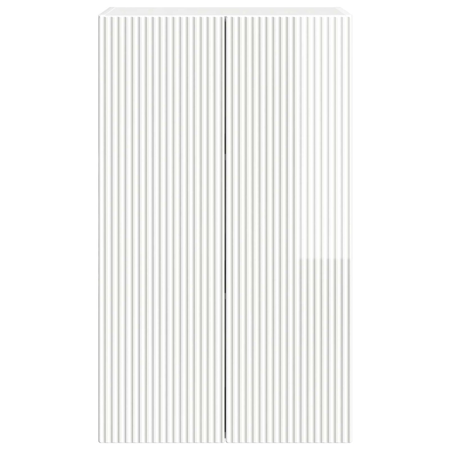 vidaXL TV Wall Cabinet 59.5 x 31 x 100 cm High Gloss White