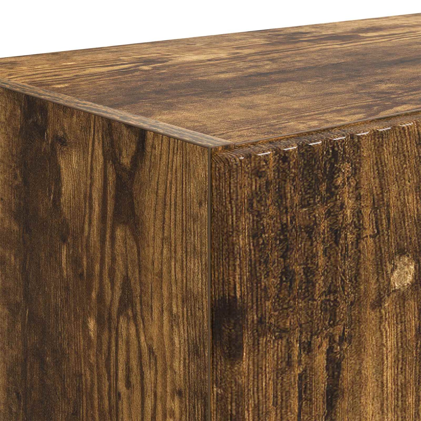 vidaXL TV Wall Cabinet Smoked Oak 59.5 x 31 x 100 cm Engineered Wood