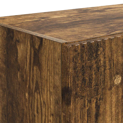 vidaXL TV Wall Cabinet Smoked Oak 59.5 x 31 x 100 cm Engineered Wood