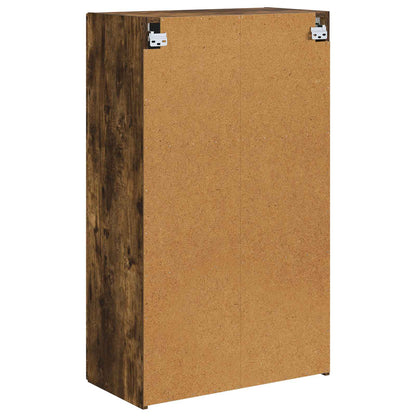vidaXL TV Wall Cabinet Smoked Oak 59.5 x 31 x 100 cm Engineered Wood