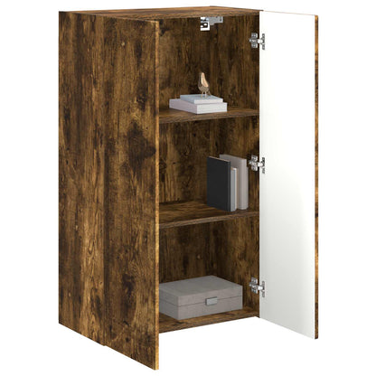 vidaXL TV Wall Cabinet Smoked Oak 59.5 x 31 x 100 cm Engineered Wood