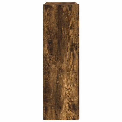 vidaXL TV Wall Cabinet 59.5 x 31 x 100 cm Smoked Oak Engineered Wood