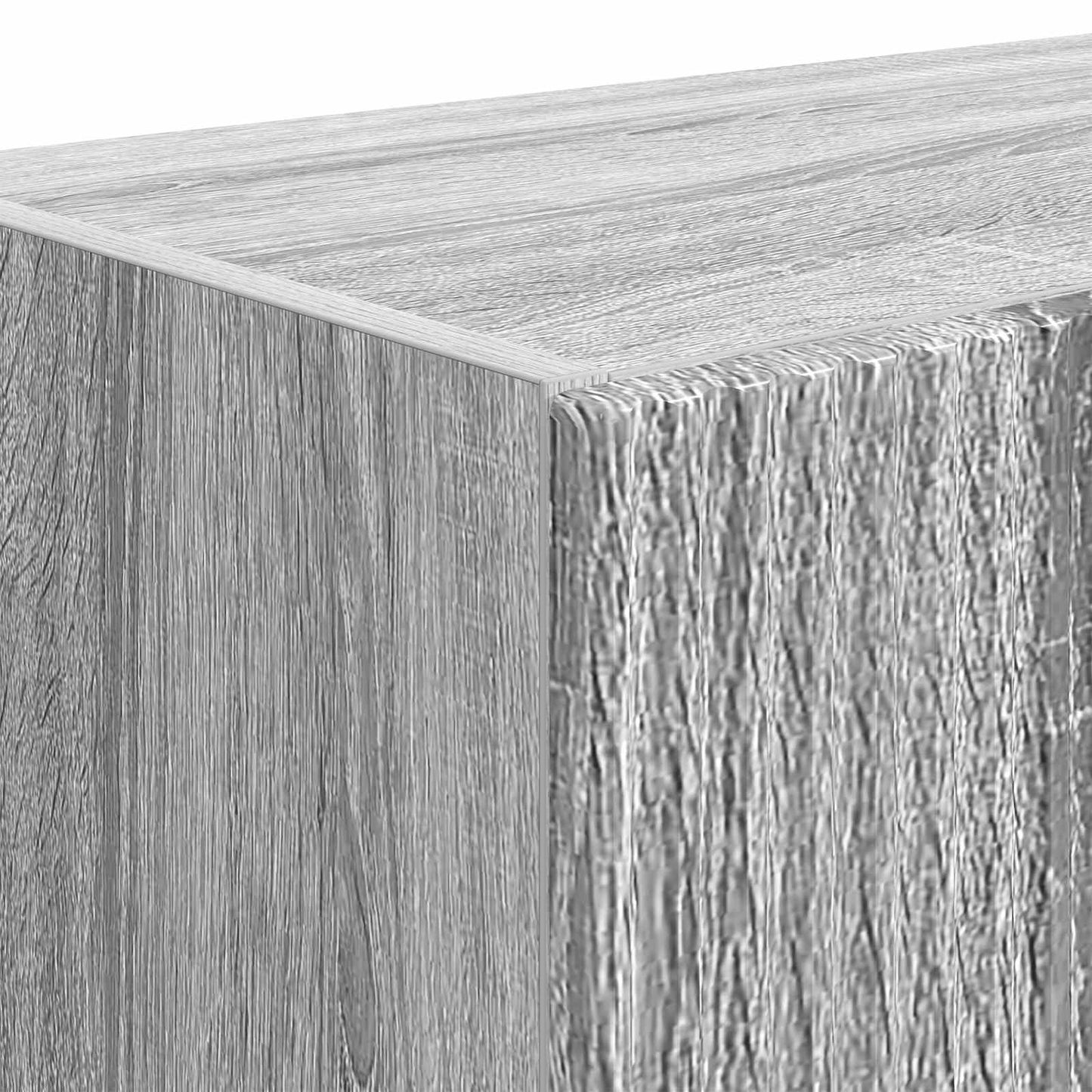 vidaXL TV Wall Cabinet Grey Sonoma 59.5 x 31 x 100 cm Engineered Wood