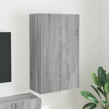 vidaXL TV Wall Cabinet Grey Sonoma 59.5 x 31 x 100 cm Engineered Wood