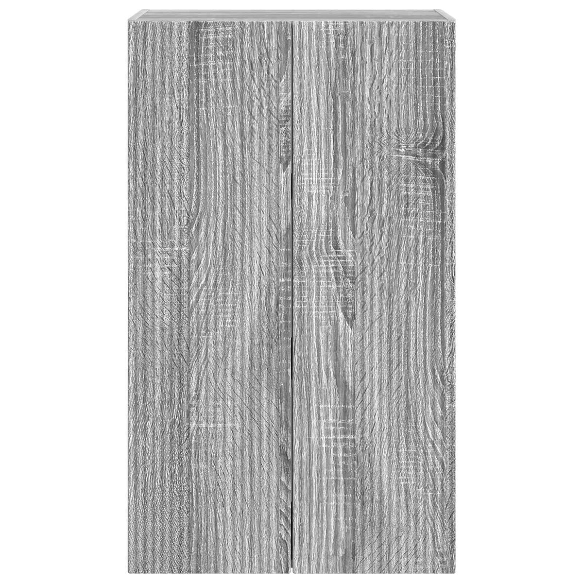 vidaXL TV Wall Cabinet 59.5 x 31 x 100 cm Grey Sonoma Engineered Wood