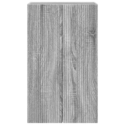 vidaXL TV Wall Cabinet 59.5 x 31 x 100 cm Grey Sonoma Engineered Wood