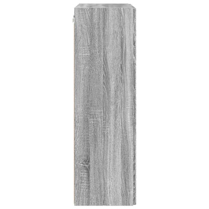 vidaXL TV Wall Cabinet Grey Sonoma 59.5 x 31 x 100 cm Engineered Wood