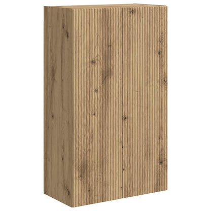 vidaXL TV Wall Cabinet 59.5 x 31 x 100 cm Artisan Oak Engineered Wood