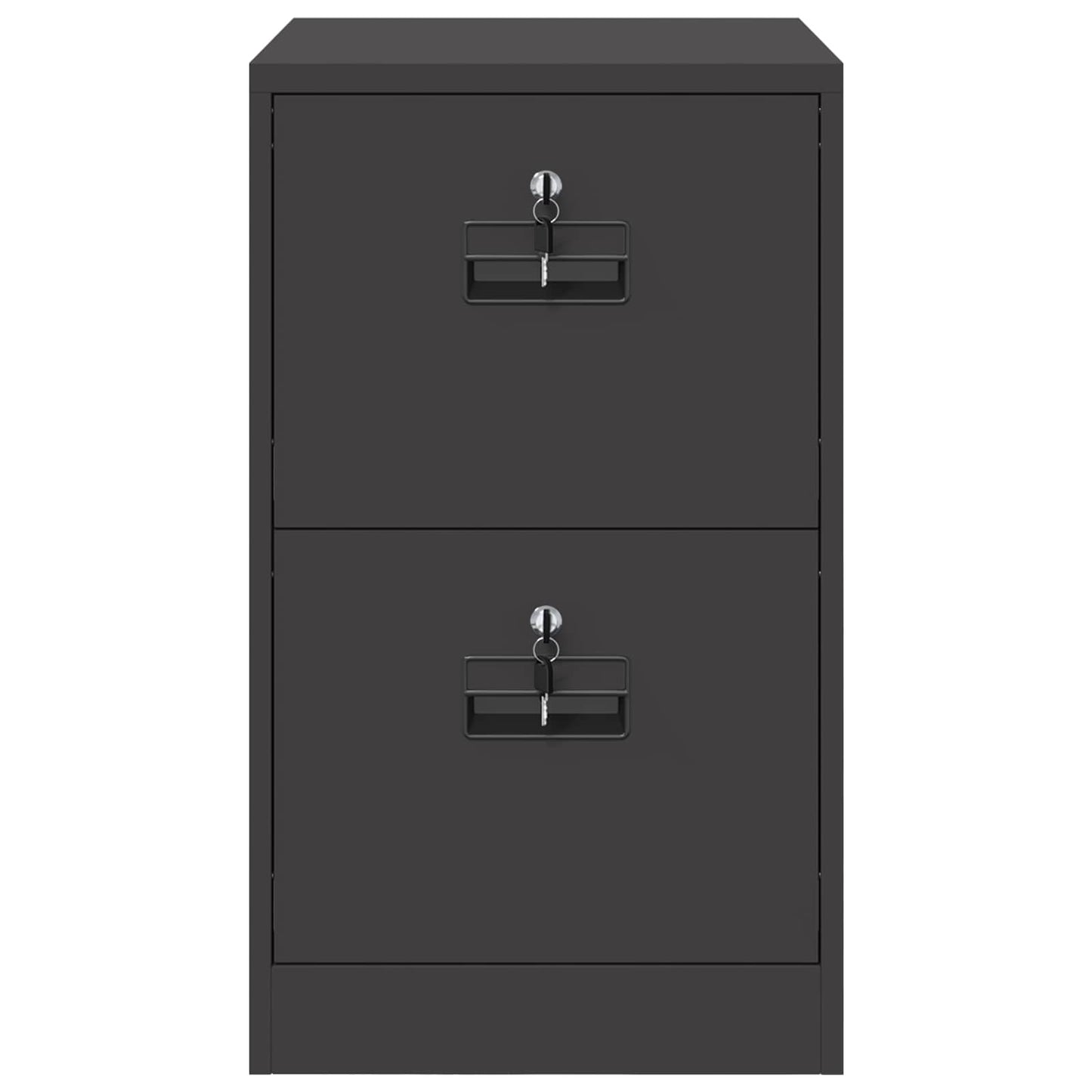 vidaXL File Cabinet Black 44 x 50 x 74.5 cm Cold-Rolled Steel