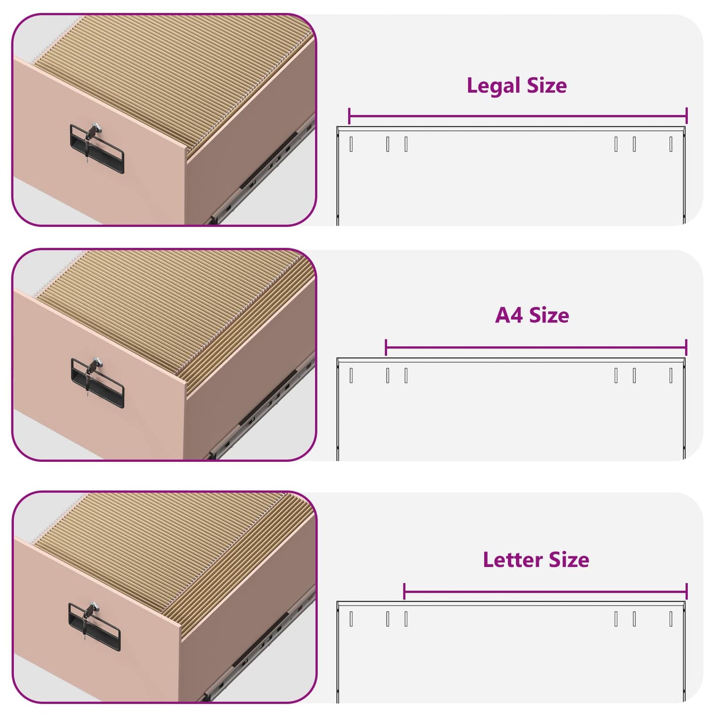 vidaXL File Cabinet Geometric Pink 44 x 50 x 74.5 cm Cold-Rolled Steel