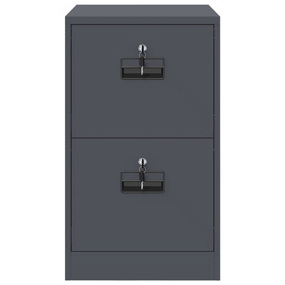 vidaXL File Cabinet Anthracite 44 x 50 x 74.5 cm Cold-Rolled Steel
