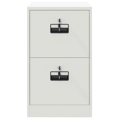 vidaXL File Cabinet White 44 x 50 x 74.5 cm Cold-Rolled Steel