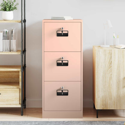 vidaXL File Cabinet Pink 44 x 50 x 106.5 cm Cold-Rolled Steel