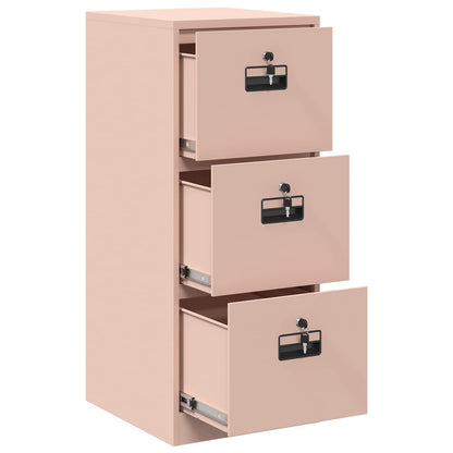 vidaXL File Cabinet Pink 44 x 50 x 106.5 cm Cold-Rolled Steel