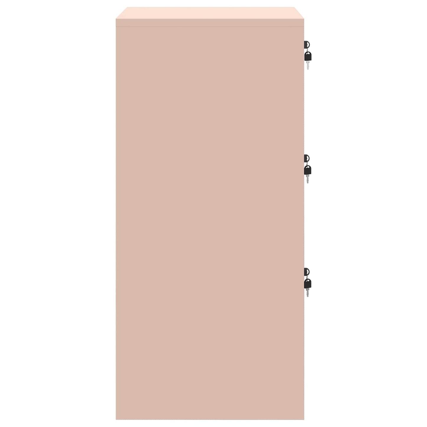 vidaXL File Cabinet Pink 44 x 50 x 106.5 cm Cold-Rolled Steel