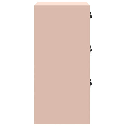 vidaXL File Cabinet Pink 44 x 50 x 106.5 cm Cold-Rolled Steel