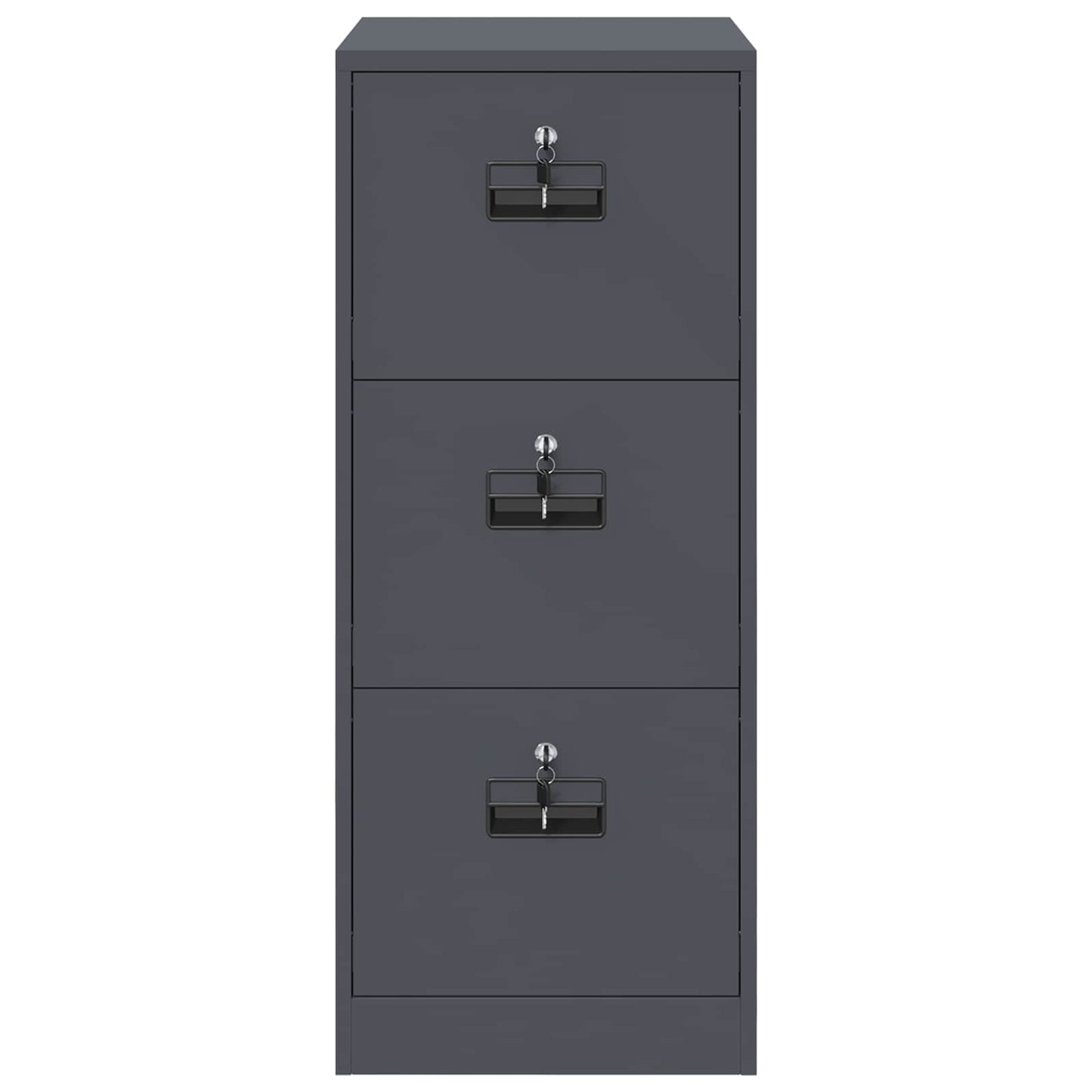 vidaXL File Cabinet Anthracite 44 x 50 x 106.5 cm Cold-Rolled Steel