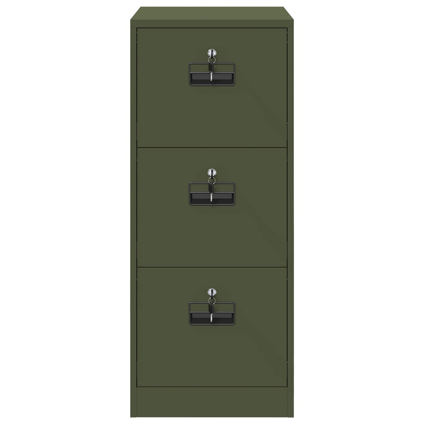 vidaXL File Cabinet Olive Green 44 x 50 x 106.5 cm Cold-Rolled Steel