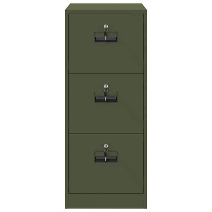 vidaXL File Cabinet Olive Green 44 x 50 x 106.5 cm Cold-Rolled Steel