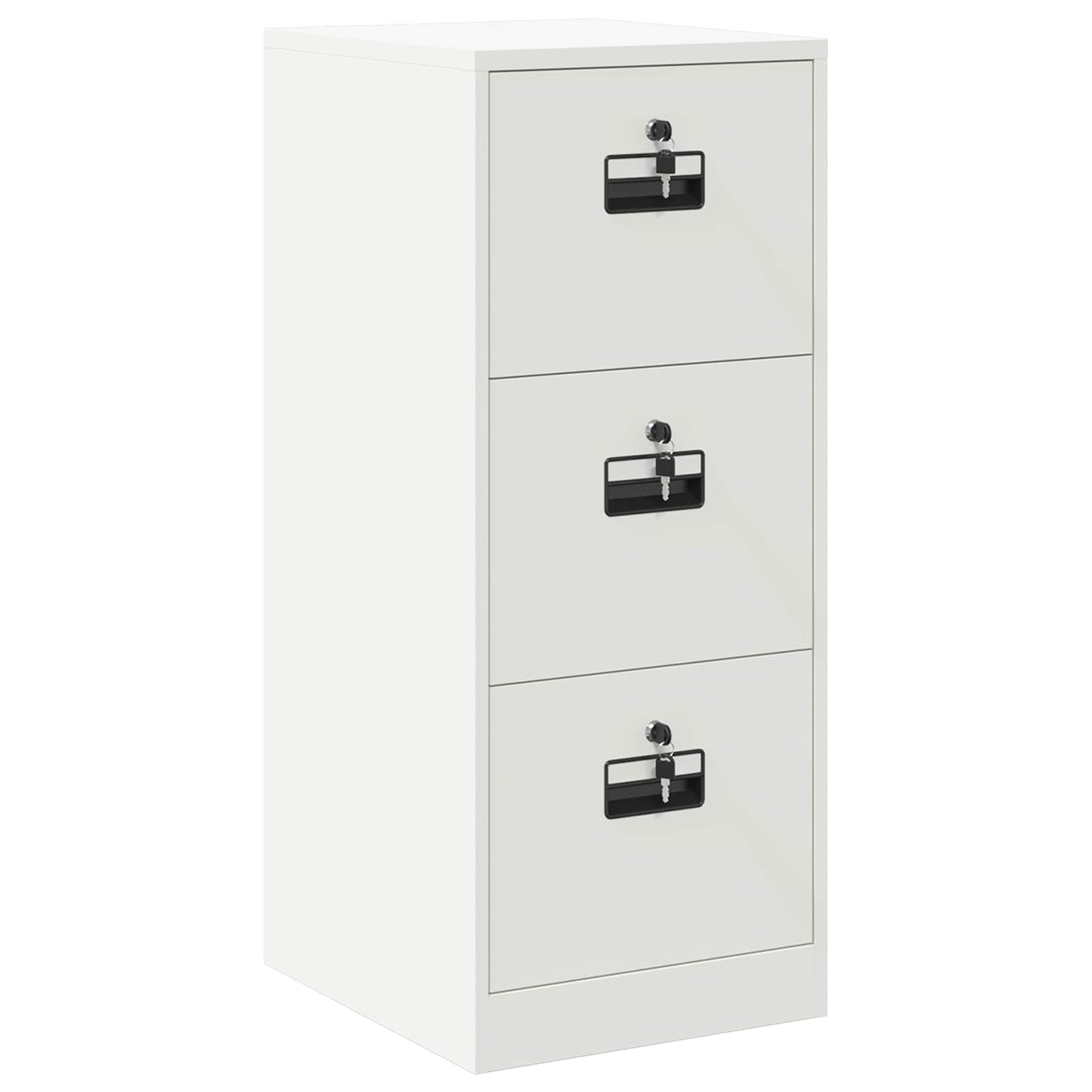 vidaXL File Cabinet White 44 x 50 x 106.5 cm Cold-Rolled Steel