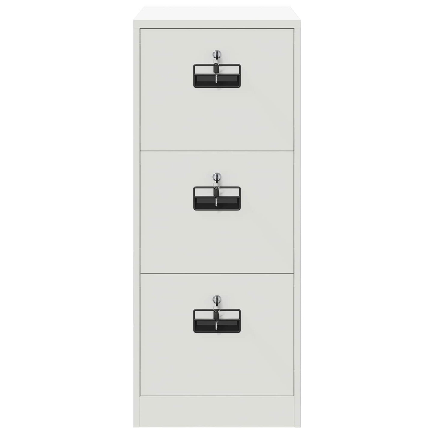 vidaXL File Cabinet White 44 x 50 x 106.5 cm Cold-Rolled Steel