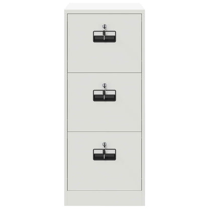 vidaXL File Cabinet White 44 x 50 x 106.5 cm Cold-Rolled Steel