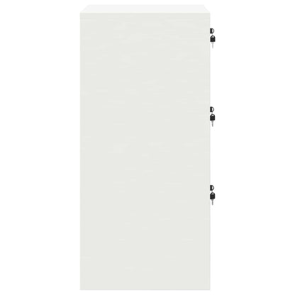 vidaXL File Cabinet White 44 x 50 x 106.5 cm Cold-Rolled Steel