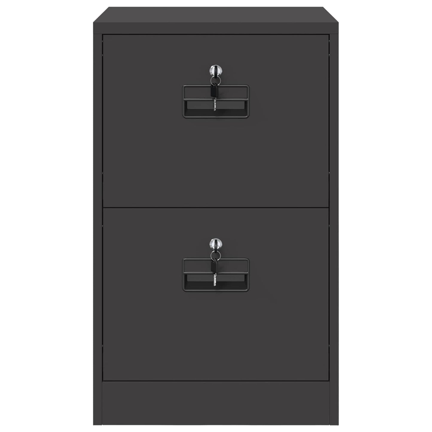 vidaXL File Cabinet Black 45.5 x 42 x 74.5 cm Cold-Rolled Steel