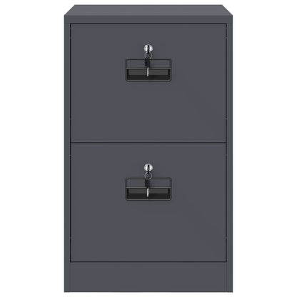 vidaXL File Cabinet Anthracite 45.5 x 42 x 74.5 cm Cold-Rolled Steel