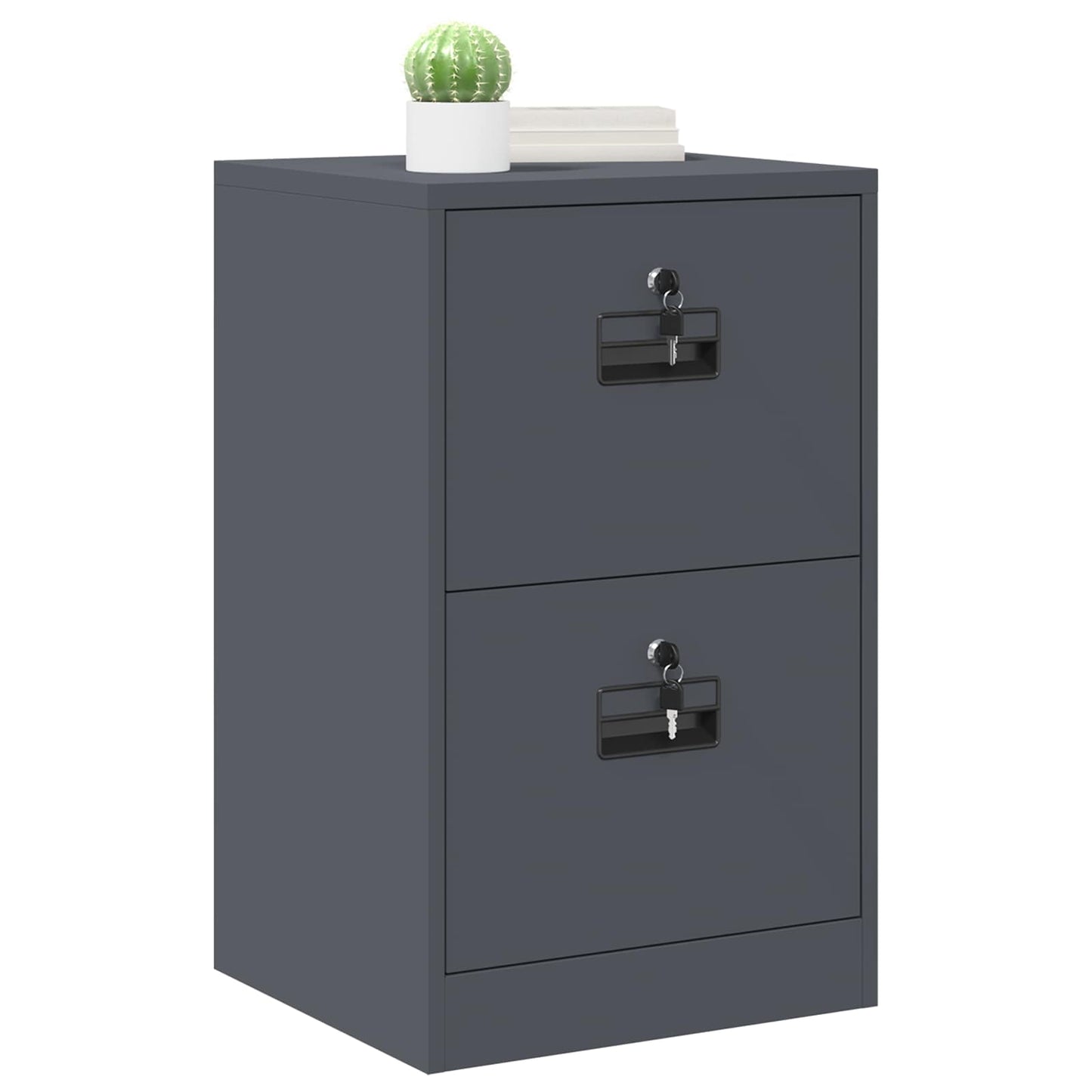 vidaXL File Cabinet Anthracite 45.5 x 42 x 74.5 cm Cold-Rolled Steel