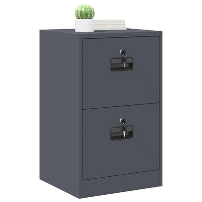 vidaXL File Cabinet Anthracite 45.5 x 42 x 74.5 cm Cold-Rolled Steel