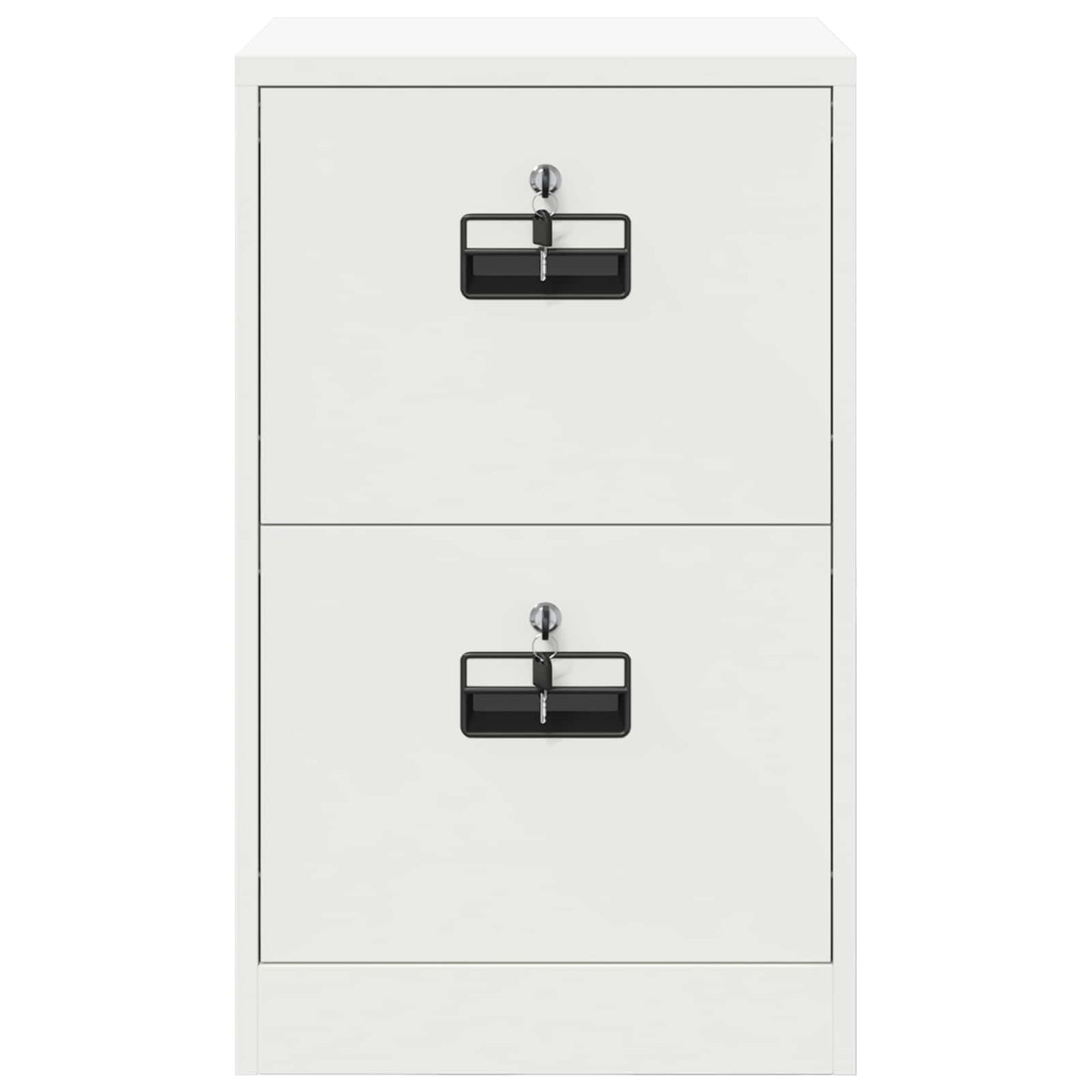 vidaXL File Cabinet White 45.5 x 42 x 74.5 cm Cold-Rolled Steel