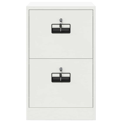 vidaXL File Cabinet White 45.5 x 42 x 74.5 cm Cold-Rolled Steel