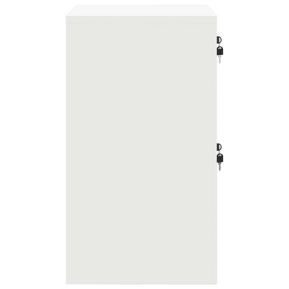 vidaXL File Cabinet White 45.5 x 42 x 74.5 cm Cold-Rolled Steel