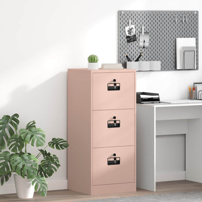 vidaXL File Cabinet Pink 45.5 x 42 x 106.5 cm Cold-Rolled Steel