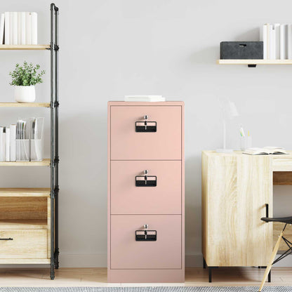 vidaXL File Cabinet Pink 45.5 x 42 x 106.5 cm Cold-Rolled Steel