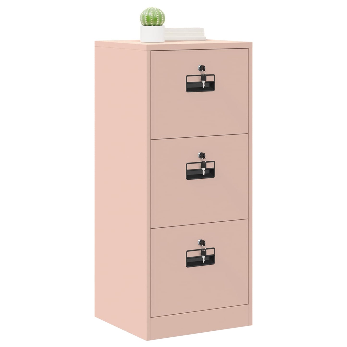 vidaXL File Cabinet Pink 45.5 x 42 x 106.5 cm Cold-Rolled Steel